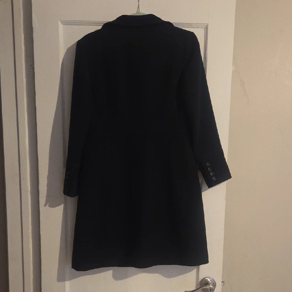 J. Crew Black Wool Long Coat - Picture 10 of 16